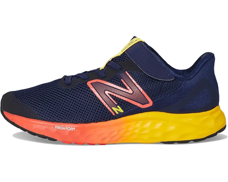 Детские кроссовки New Balance Fresh Foam Arishi v4 с эластичными шнурками и липучкой
