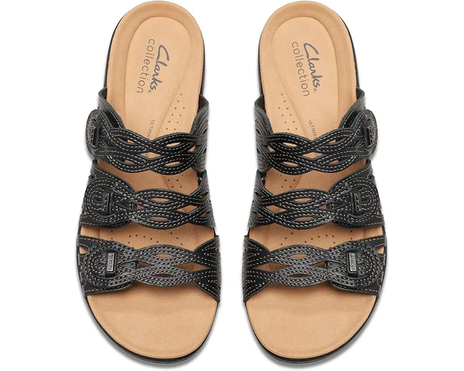 Плоские сандалии Clarks Laurieann Ruby с тремя широкими ремешками