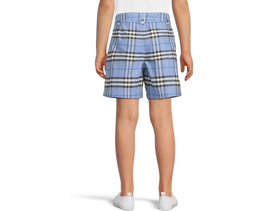 Шорты Oscar в клетку Burberry Kids с отворотами