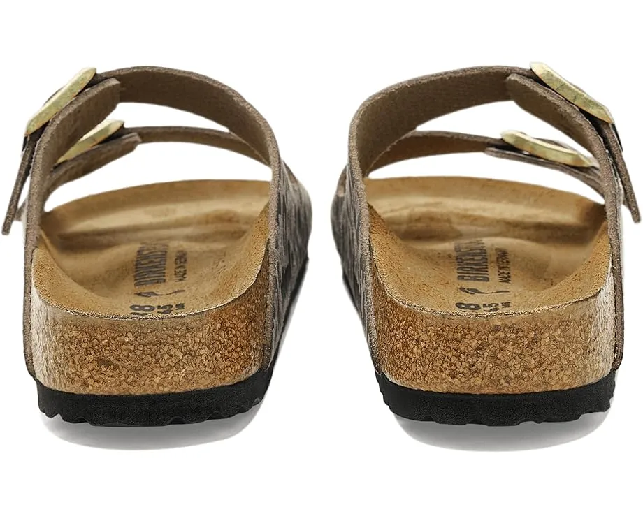 Сандалии Birkenstock Arizona с леопардовым принтом и пробковой стелькой