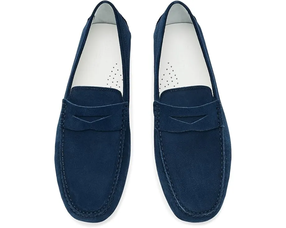 Замшевые лоферы To Boot New York Carmel Penny Driver с кожаной подкладкой