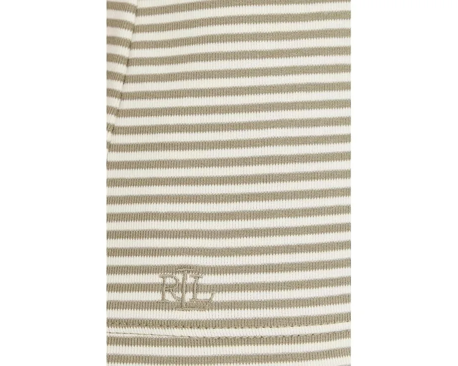 Футболка из хлопкового трикотажа в полоску Petite от Lauren Ralph Lauren