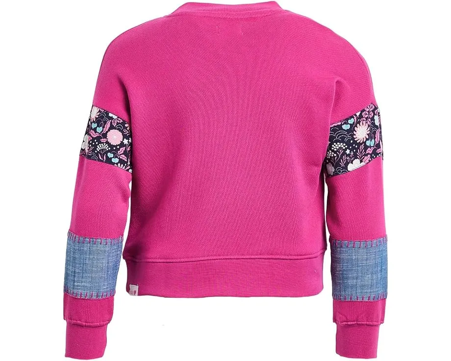 Детский пуловер Hatley Very Berry с миксовым узором и пайетками