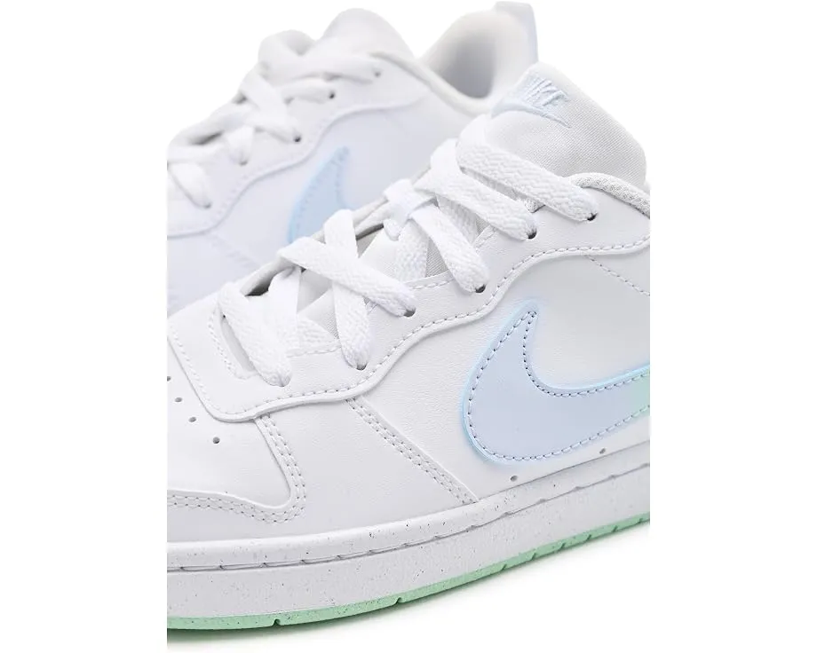 Кроссовки Nike Court Borough Low Fade для детей White/Arctic Green/Football Grey