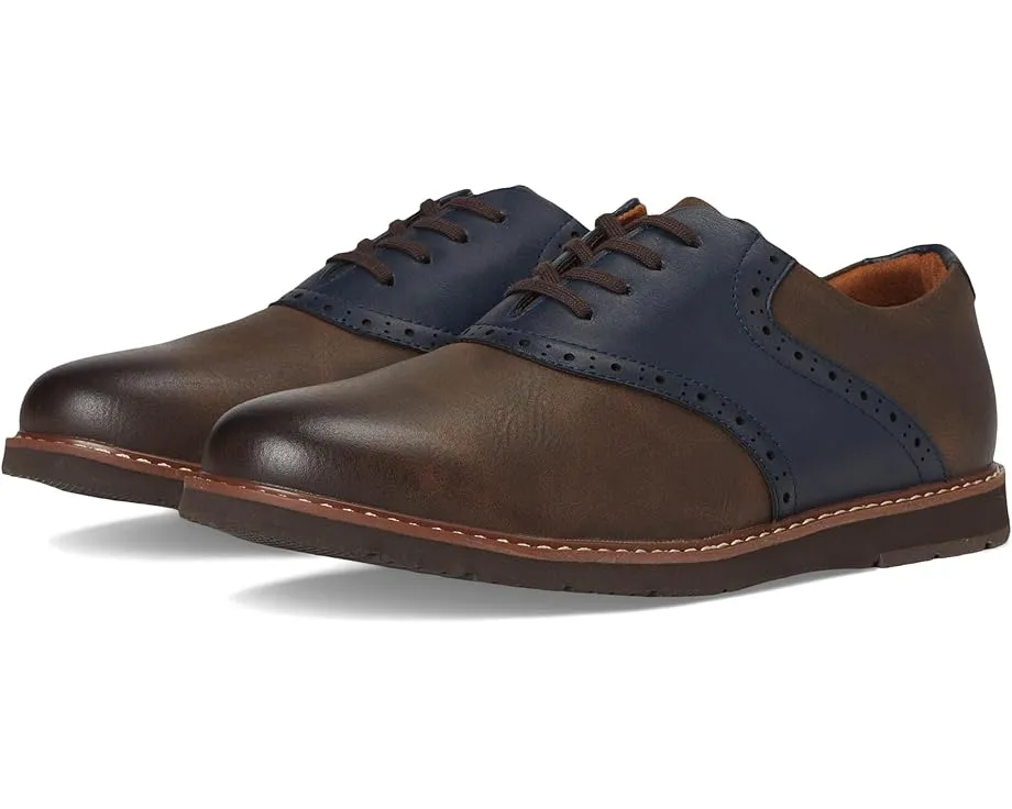 Florsheim Kids мальчиковые оксфорды Vibe Jr с седлом и стелькой из Memory Foam