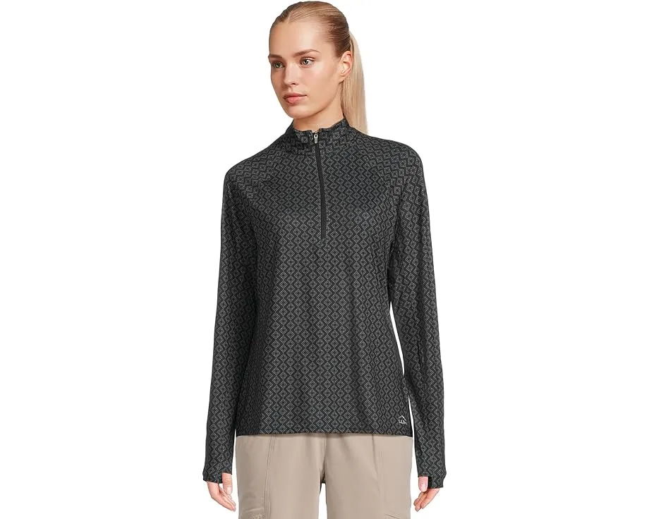 Толстовка L.L.Bean Access Trail с принтом и молнией на четверть