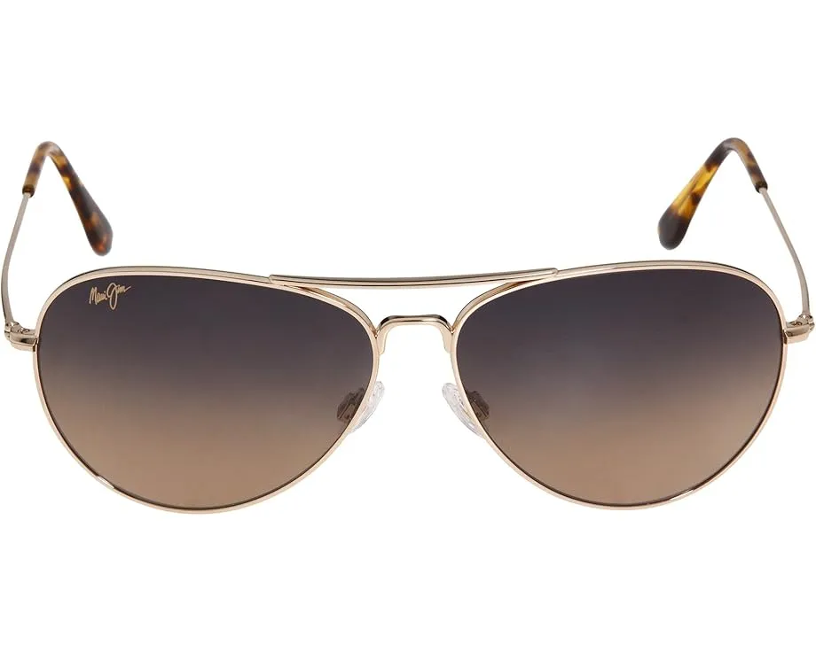 Солнцезащитные очки Maui Jim Mavericks в авиаторском стиле с линзами PolarizedPlus2