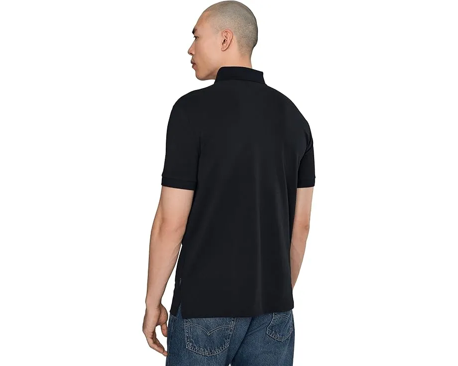 Поло Armani Exchange White Edition с коротким рукавом в облегающем крое slim