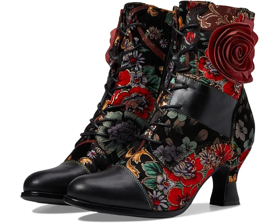 Ботильоны L'Artiste by Spring Step Roselia с гобеленовым цветочным узором
