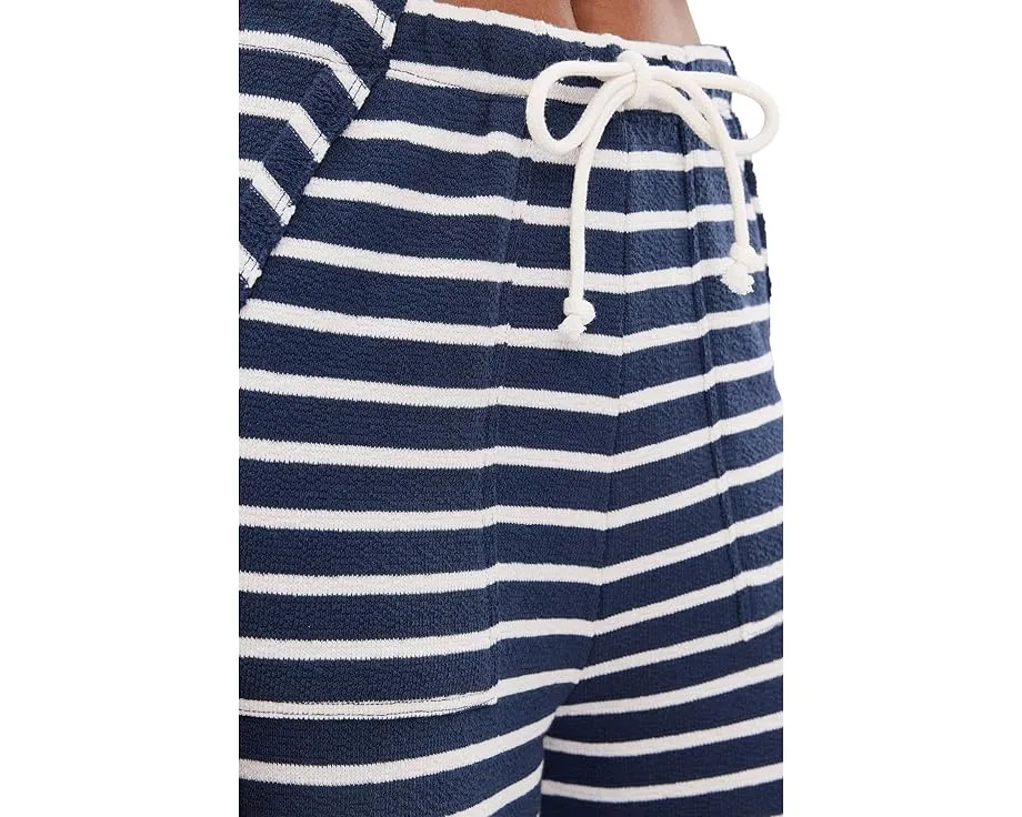 Брюки Livie Stripe Pants в полоску с широкими штанинами и поясом на шнурке