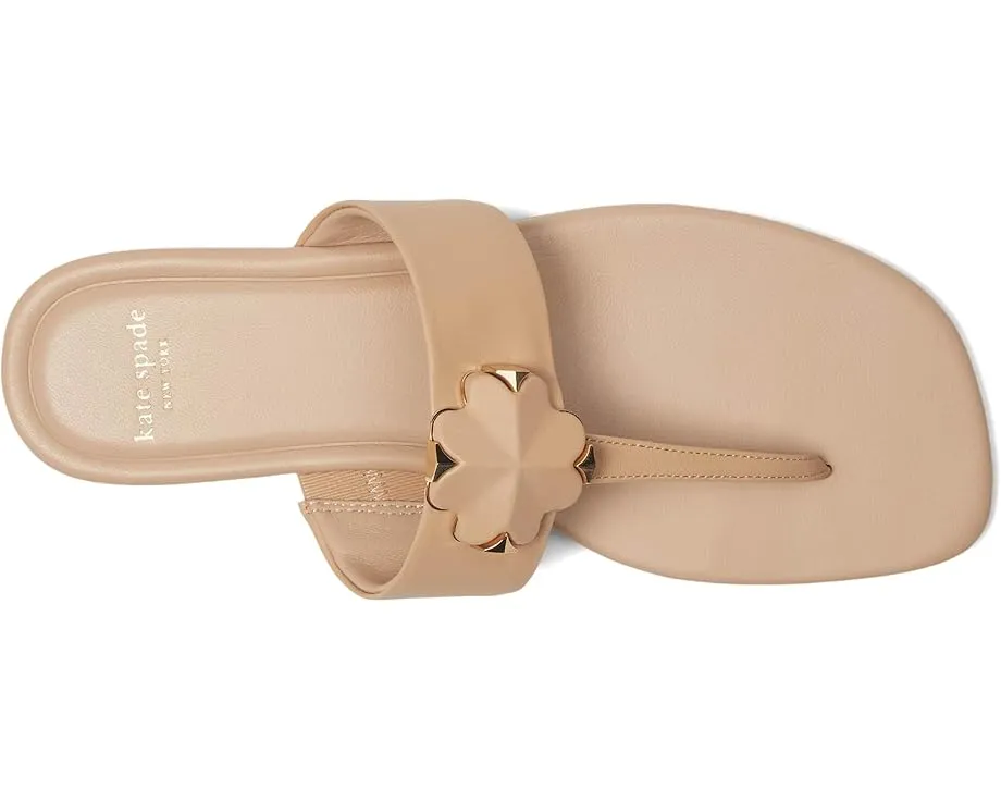 Kate Spade New York сандалии Spade Flower с цветочным мотивом на кожаной подошве