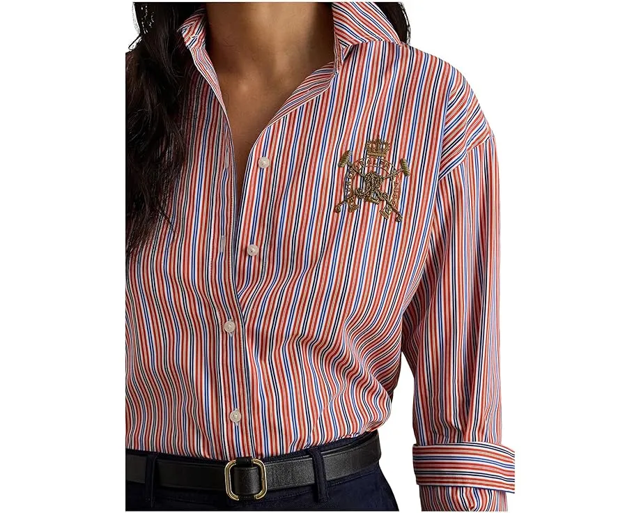 Рубашка Lauren Ralph Lauren в расслабленном крое с полосками
