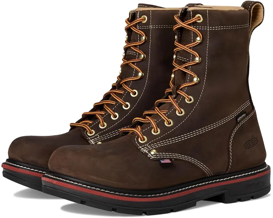 Водонепроницаемые рабочие ботинки KEEN Utility Liberty 8 дюймов с углеродным мыском и каблуком 90°