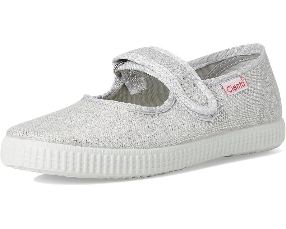 Детские туфельки Cienta Kids 56013 в стиле Мэри Джейн с блестками