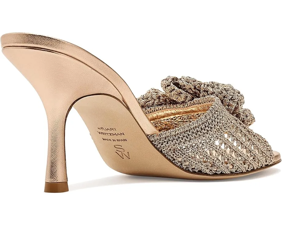 Туфли Stuart Weitzman Lotus Slide 85 с ручной вязкой и миндалевидным носком