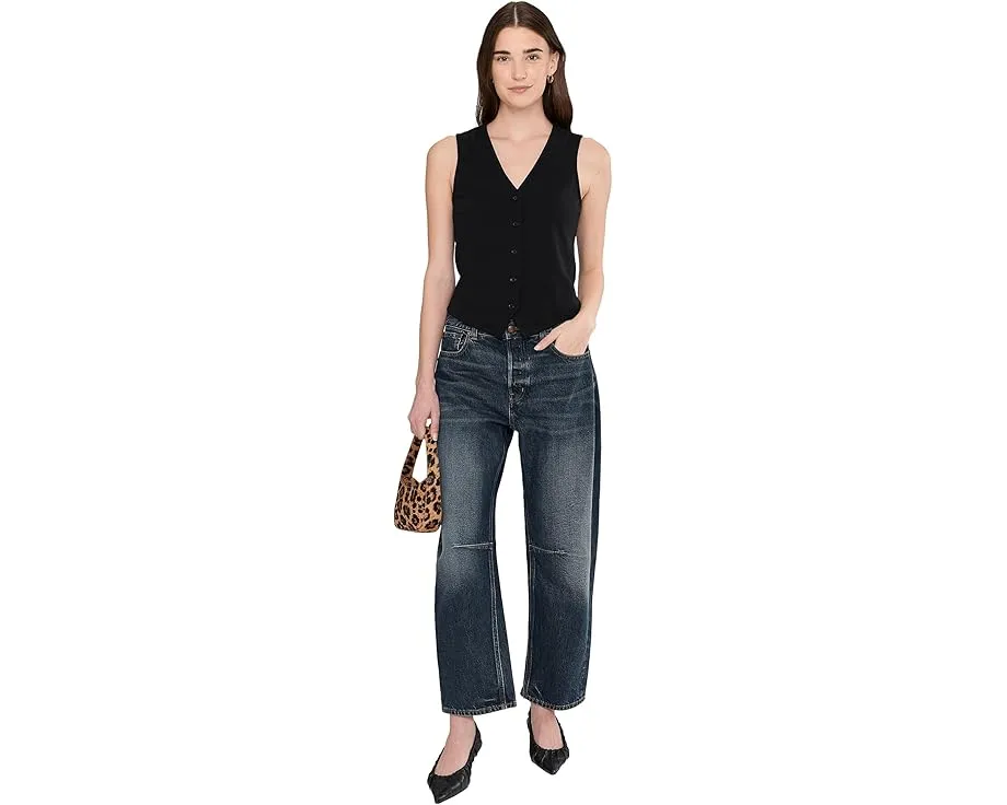 Джинсы Madewell Darted Barrel Leg с вытачками на коленях