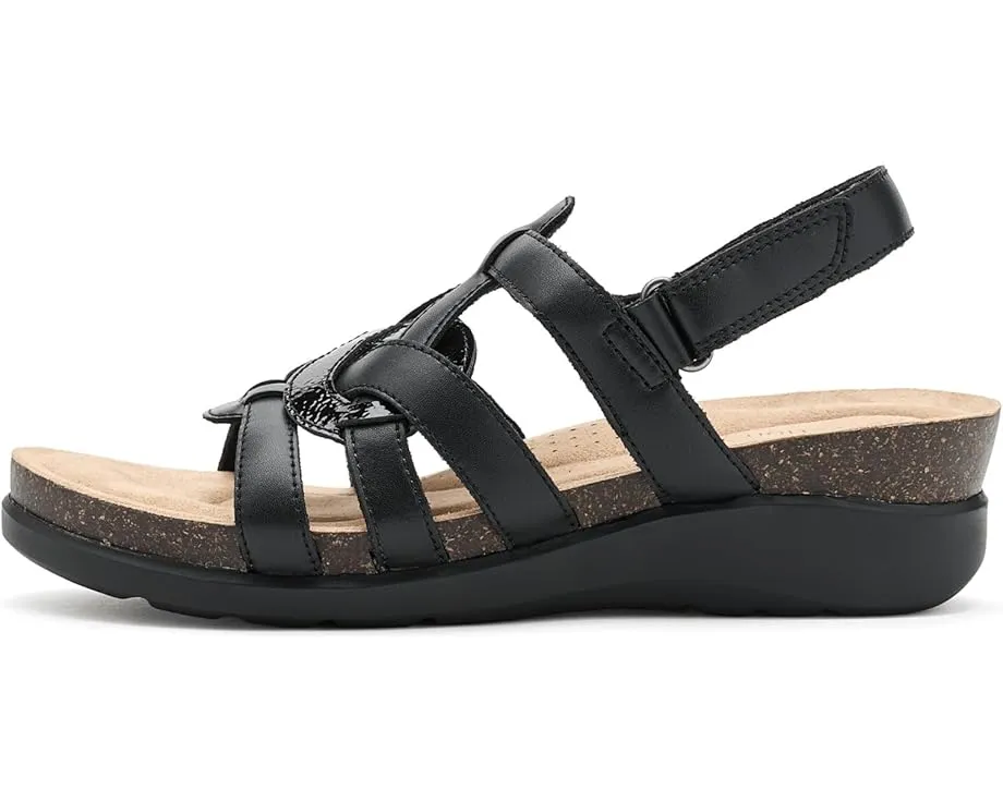 Сандалии Calenne Gracie Clarks на ремешках с клином и стелькой Ultimate Comfort