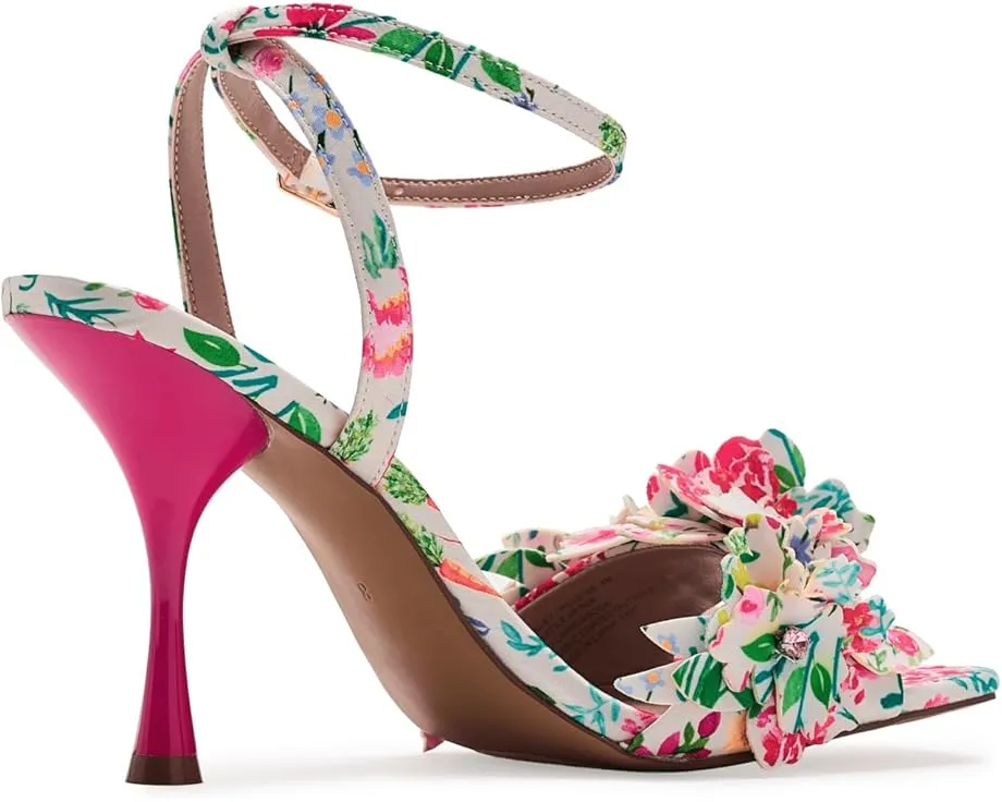 Туфли Blue by Betsey Johnson Hilley с цветным каблуком и аппликацией цветка