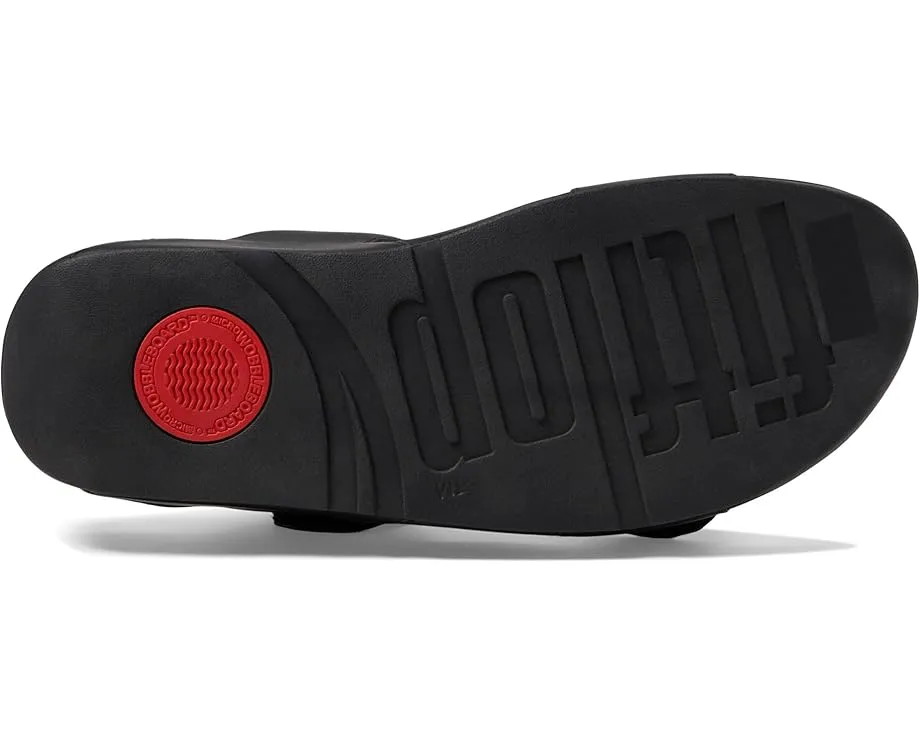 Сланцы FitFlop Lulu Adjustable Leather Slides с ремешком на липучке