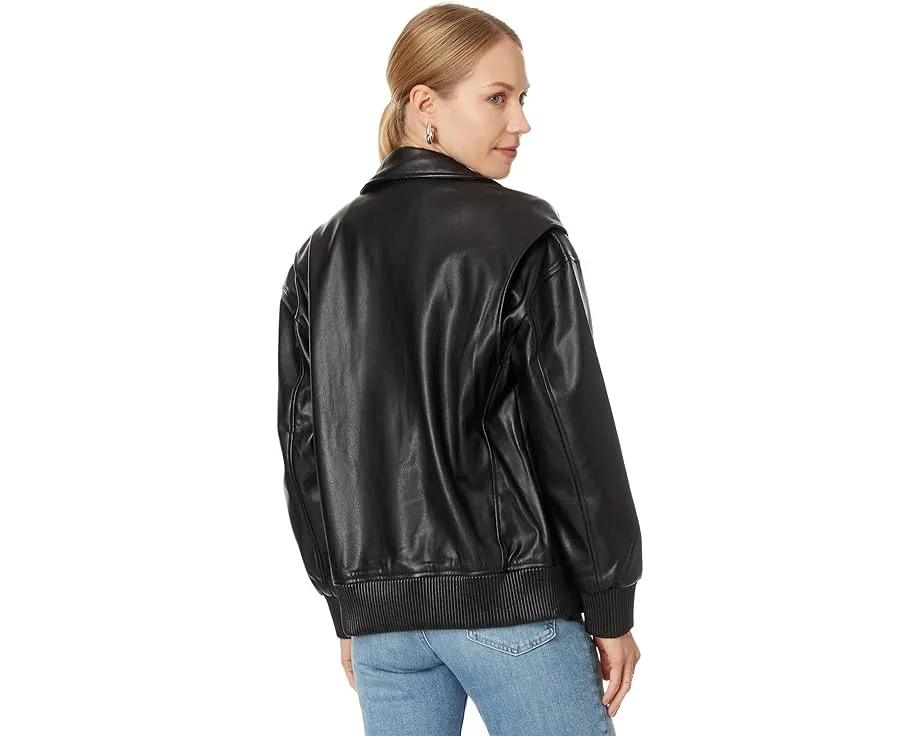 Косуха Blank NYC из веганской кожи с стегаными деталями и вставками из рибаны