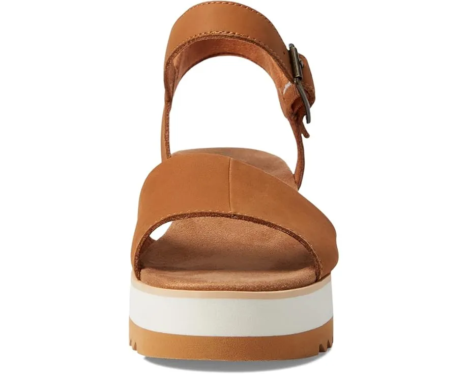 Сандалии TOMS Diana на платформе с регулируемым ремешком и стелькой OrthoLite