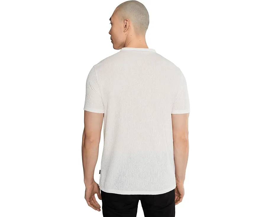 Футболка John Varvatos Egon Henley с планкой на четырех пуговицах