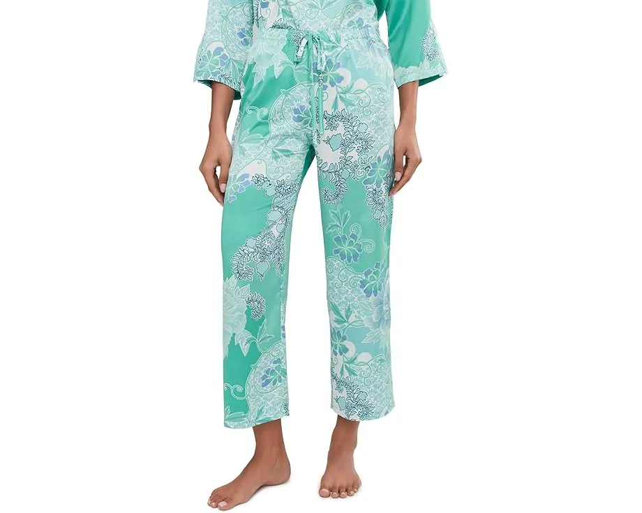 Пижамный комплект N by Natori из сатина с принтом Flourish