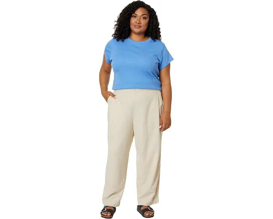 Брюки Madewell Plus Pull-On Wideleg из льна