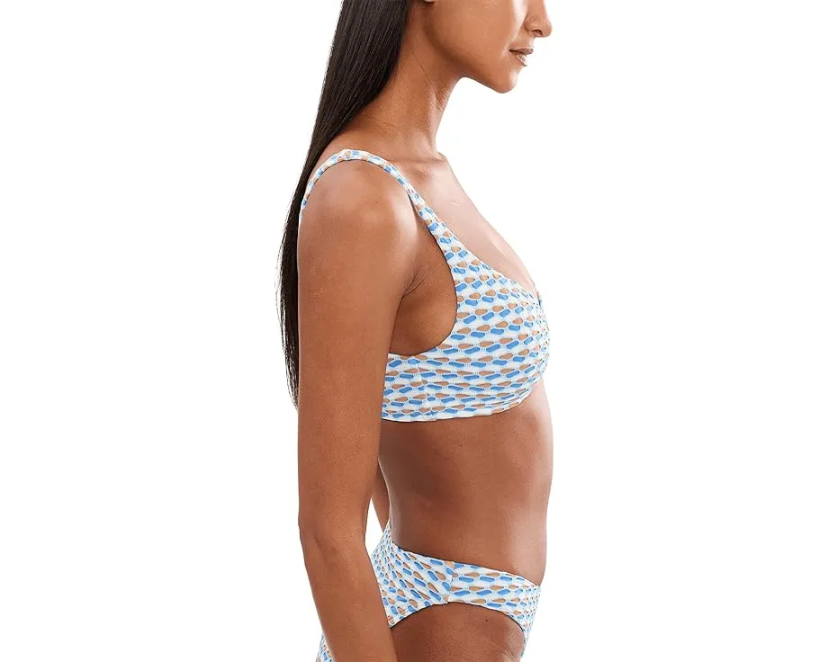 Топ Seafolly Mala Ring Front с кольцом спереди и регулируемыми бретелями