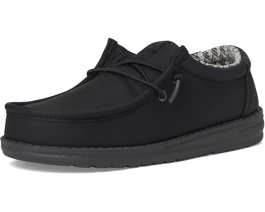 Детские слипоны Hey Dude Wally Classic с дышащим верхом и круглым носком