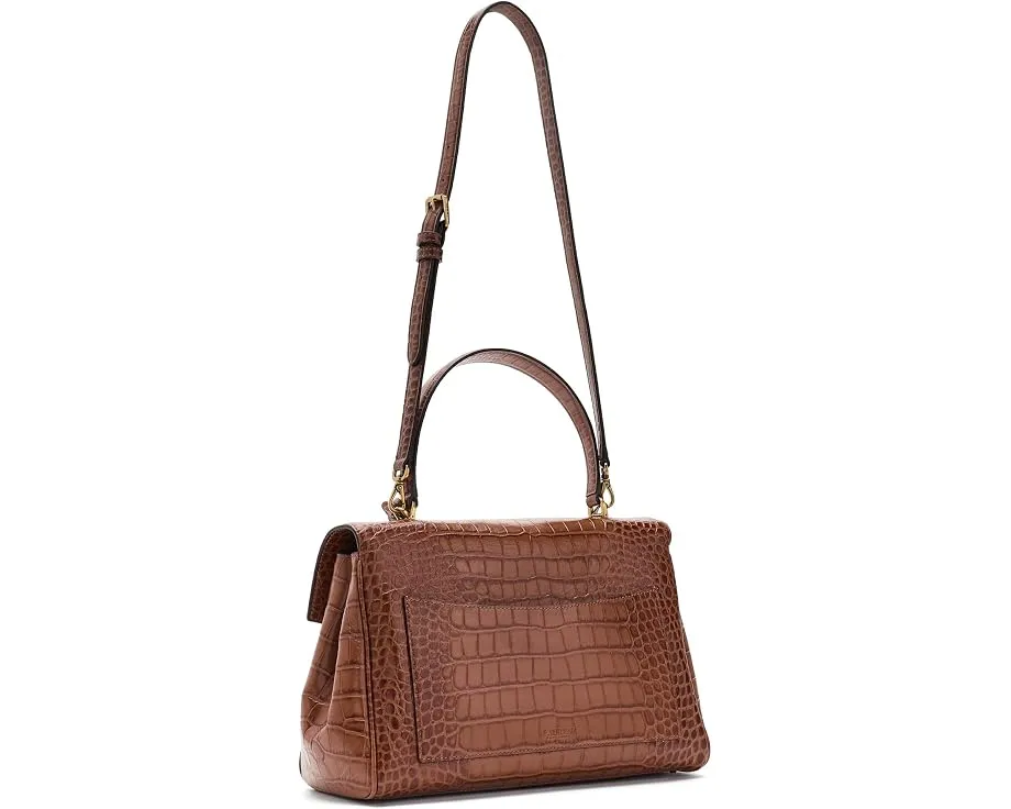 Lauren Ralph Lauren сумка Croc-Embossed Medium Farrah Soft из кожи крокодила
