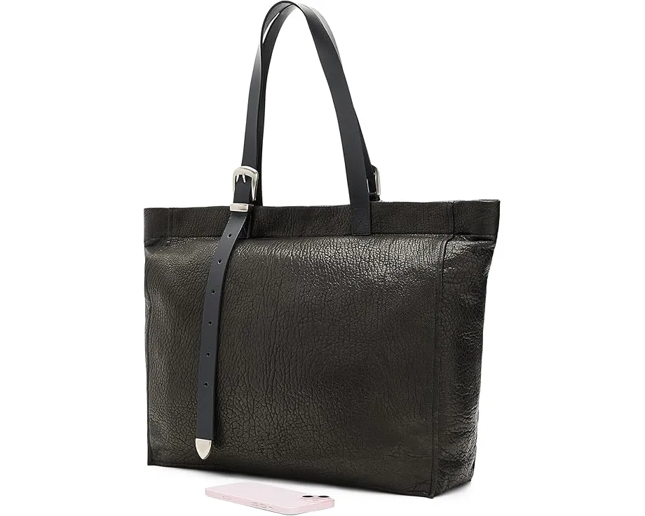 Сумка-тоут AllSaints Haven из мягкой кожи с ремнем-пряжкой