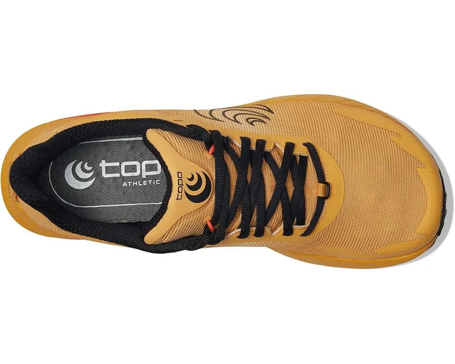 Трейловые кроссовки Topo Athletic MTN Racer 4 с высоким профилем амортизации и подошвой Vibram Megagrip