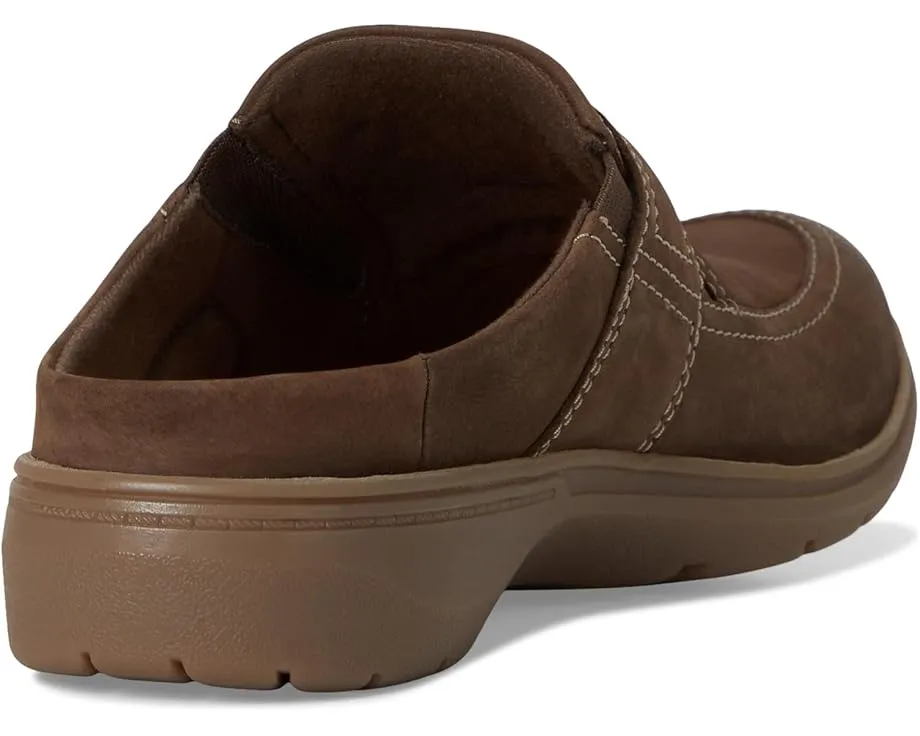 Слипоны Clarks Carleigh Viola из кожи с эластичной вставкой и фурнитурой