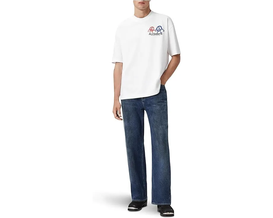 Футболка AllSaints Bedfellow с круглым вырезом и принтом спереди и сзади