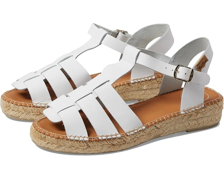 Сандалии Toni Pons Emma на клиновидном каблуке с плетением и регулируемым ремешком