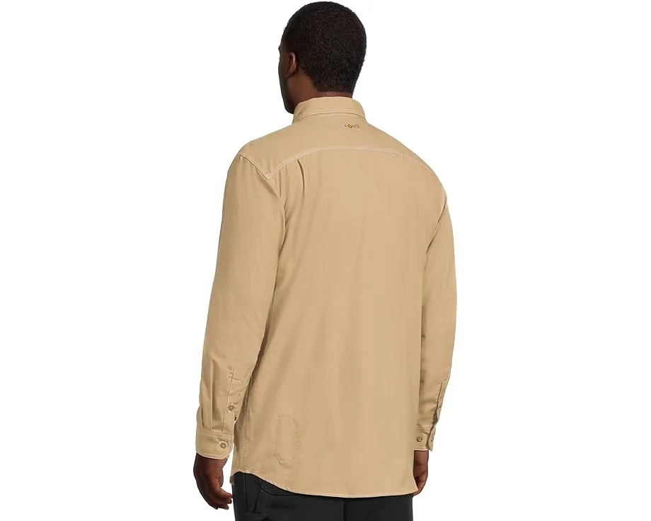 Carhartt огнестойкая легкая рубашка Force Original Fit с длинным рукавом на пуговицах для высоких и полных