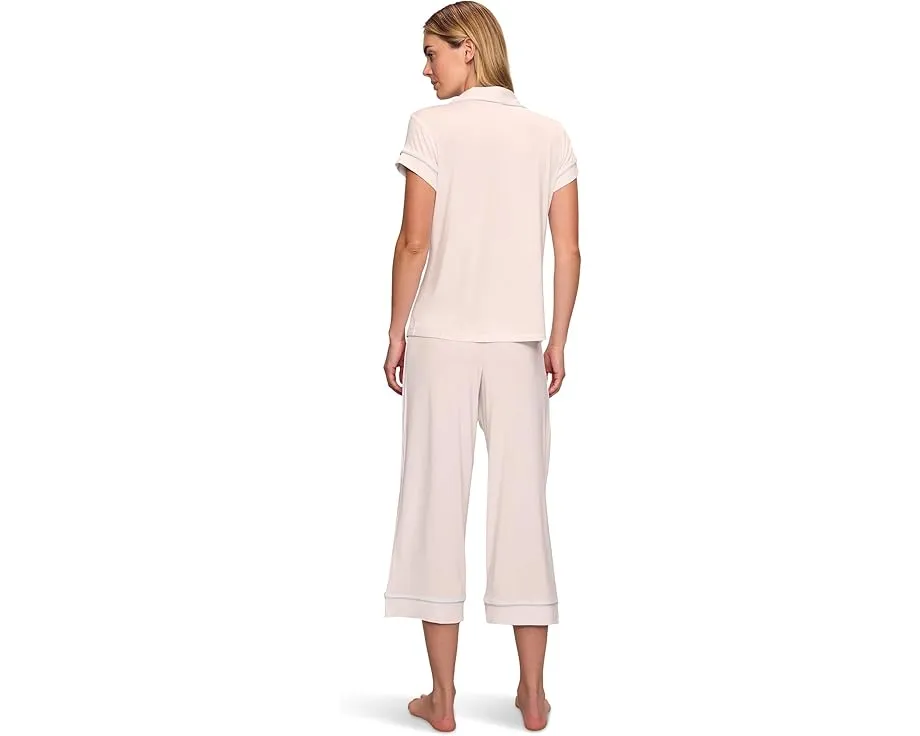 Пижамный комплект Eberjey Gisele укороченный с контрастной окантовкой