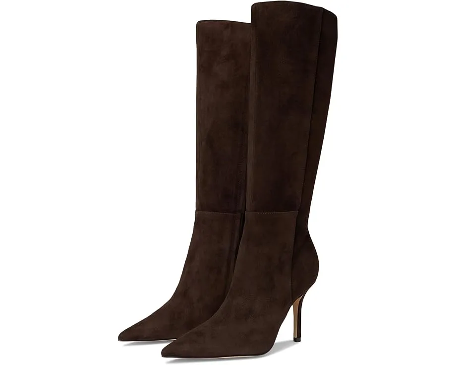 Ботильоны Nine West Gerty из замши темно-коричневого цвета на каблуке