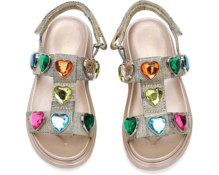 Детские кроссовки Kurt Geiger London Mini Orson Hearts с сердечками