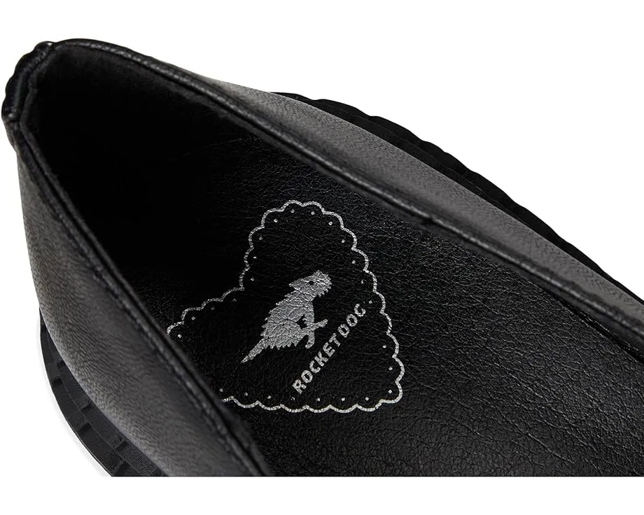 Rocket Dog Лоферы Perry черные на платформе с искусственной кожи и удобной стелькой