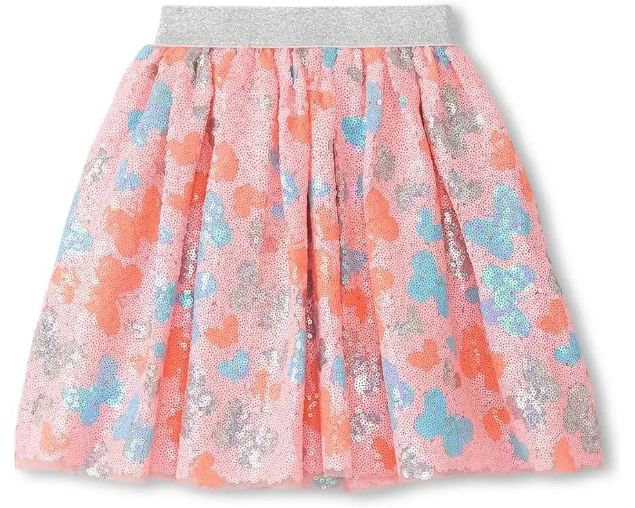 Юбка с пайетками и блестками в виде бабочек Hatley Kids из двойного тюля