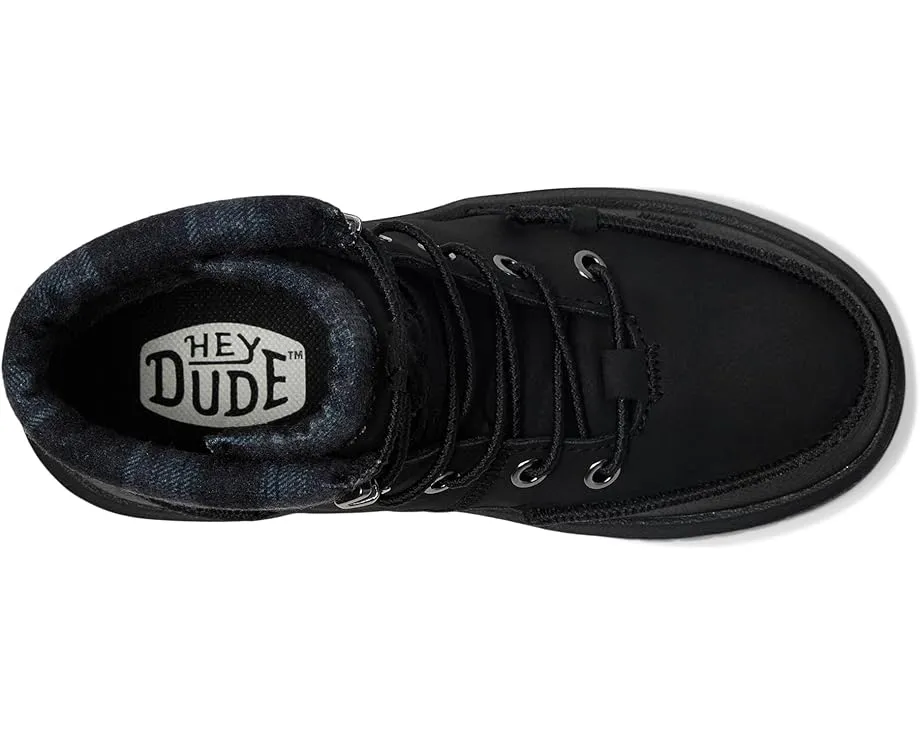 Детские ботинки Hey Dude Bradley Classic на шнурках с кожаным верхом и стелькой Memory Foam