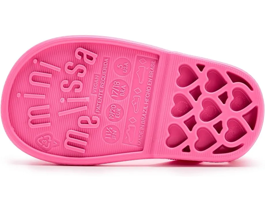 Mini Melissa Сандалии Hip Heart Ballerina для малышей с липучкой и водонепроницаемым ПВХ