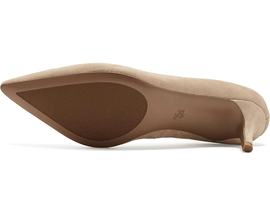 Туфли Adrienne Suede Pumps от Lauren Ralph Lauren с заостренным носком