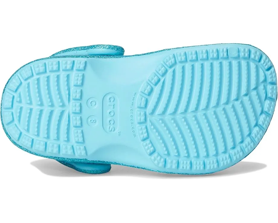 Crocs Classic Glitter Clogs блестящие сабо для малышей