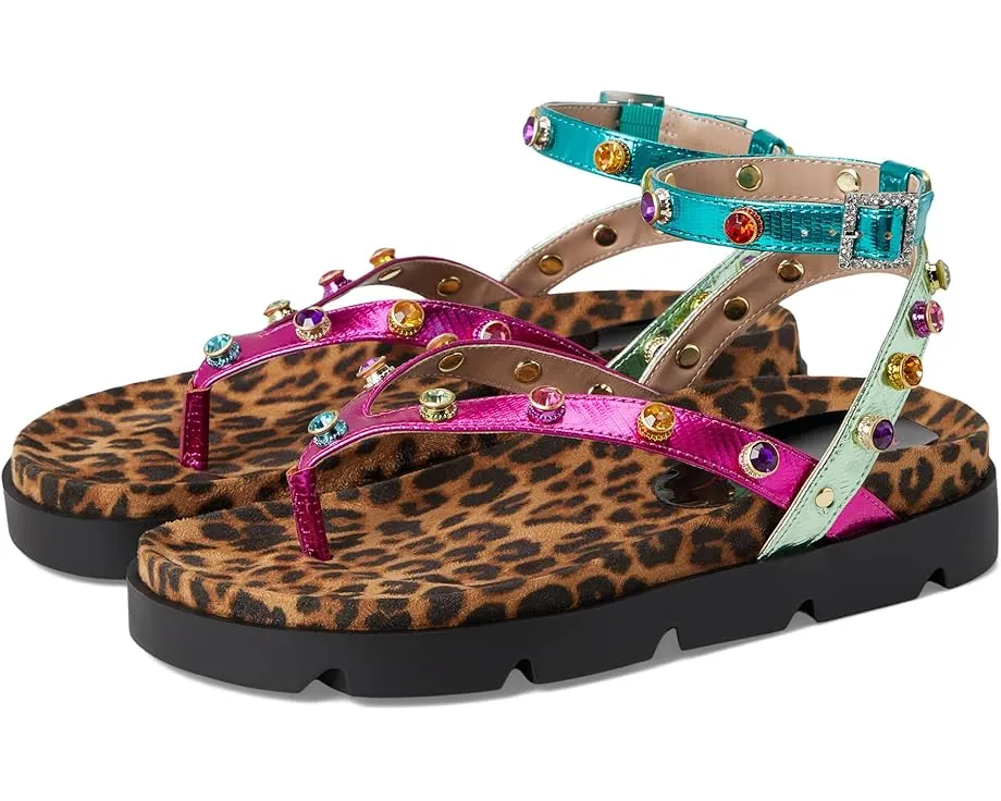 Сандалии Conley от Blue by Betsey Johnson с платформой и леопардовым принтом на подошве