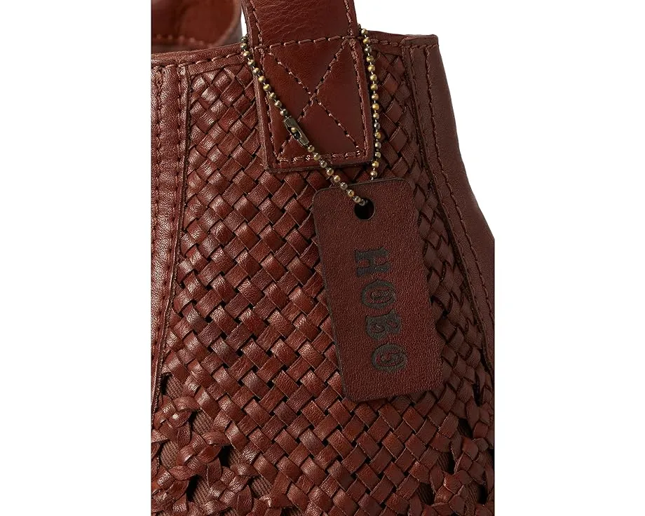 Сумка хобо Hazel из мягкой кожи с плетеным узором и ремнем через плечо