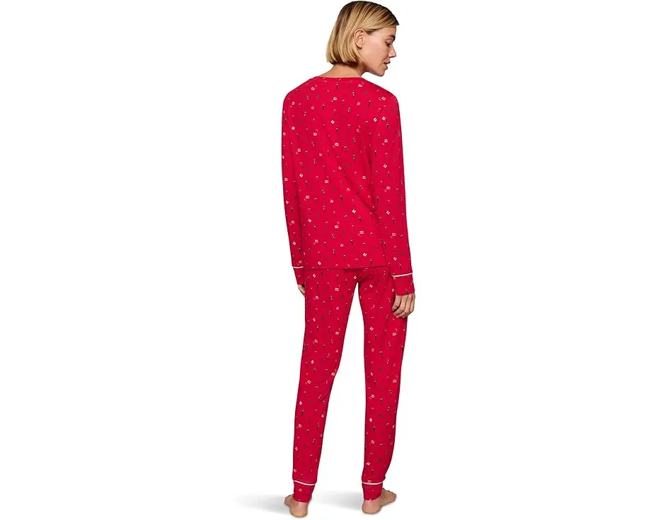 Пижамный комплект Eberjey Gisele Printed Crew из тенселя с модалом