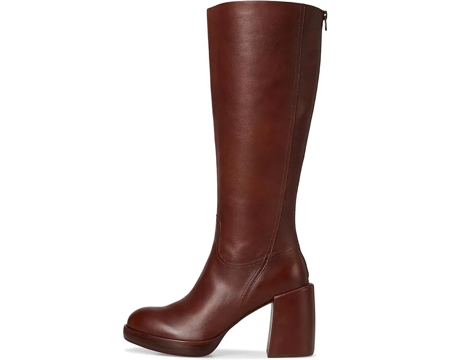 Kork-Ease Anny высокие сапоги до колена из итальянской кожи на платформе